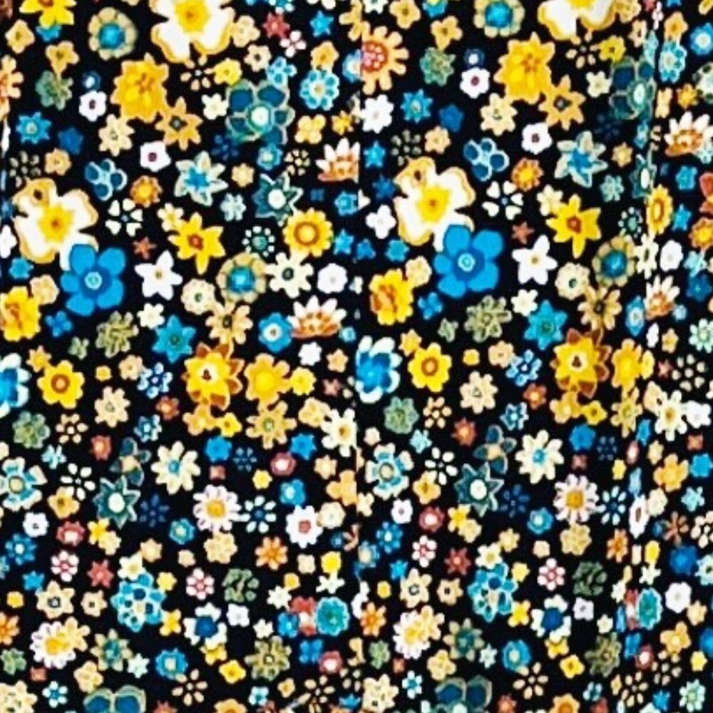 2/$20 BCBGeneration Floral Midi Dress With Draped Pockets Small - Picture 5 of 5